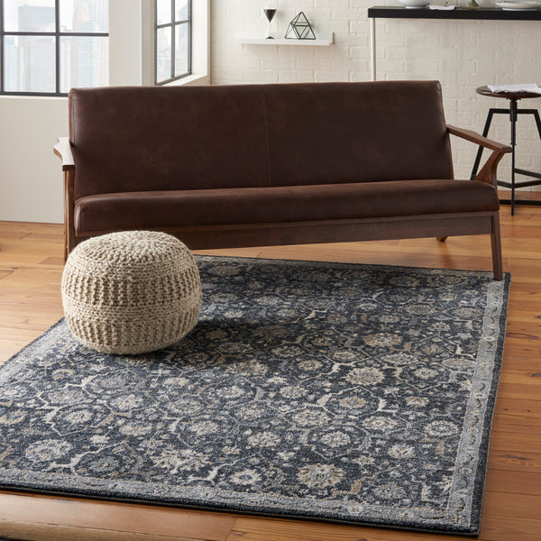 nourison moroccan celebration ki385 navy rug