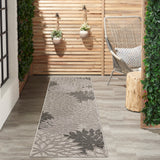 nourison aloha alh05 silver grey rug