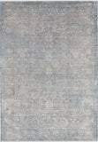 nourison silken allure stn01 cream blue rug