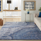nourison prismatic prs05 blue rug