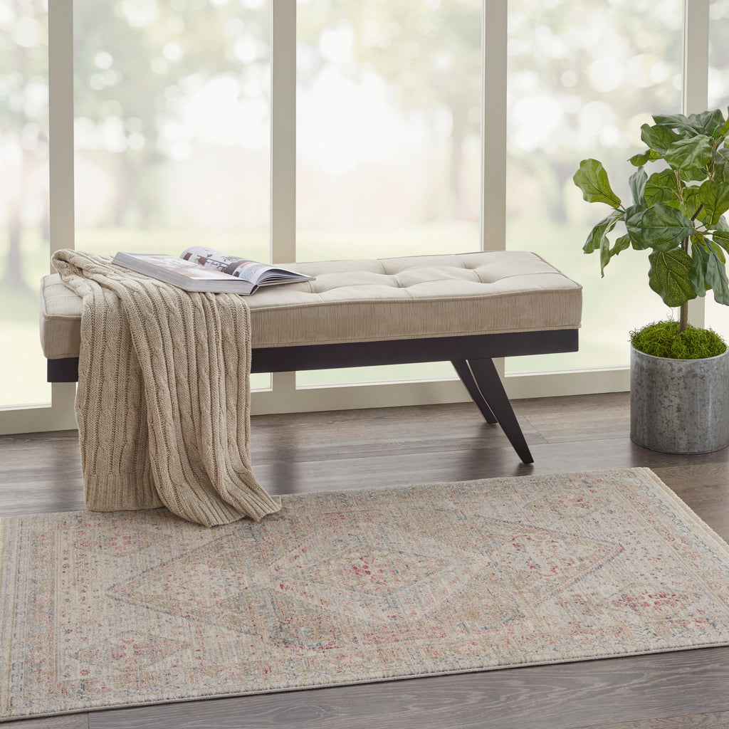 nourison homestead hms03 beige grey rug