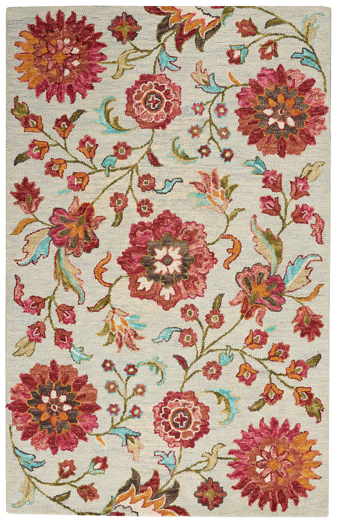 nourison bahari bah04 grey multi rug