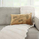 nourison luminescence ac209 beige pillow