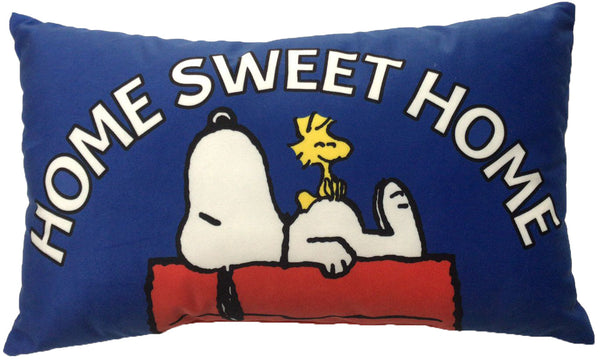 nourison peanuts qy915 navy pillow