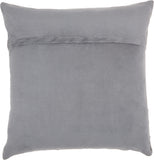 nourison natural leather hide s4291 grey pillow
