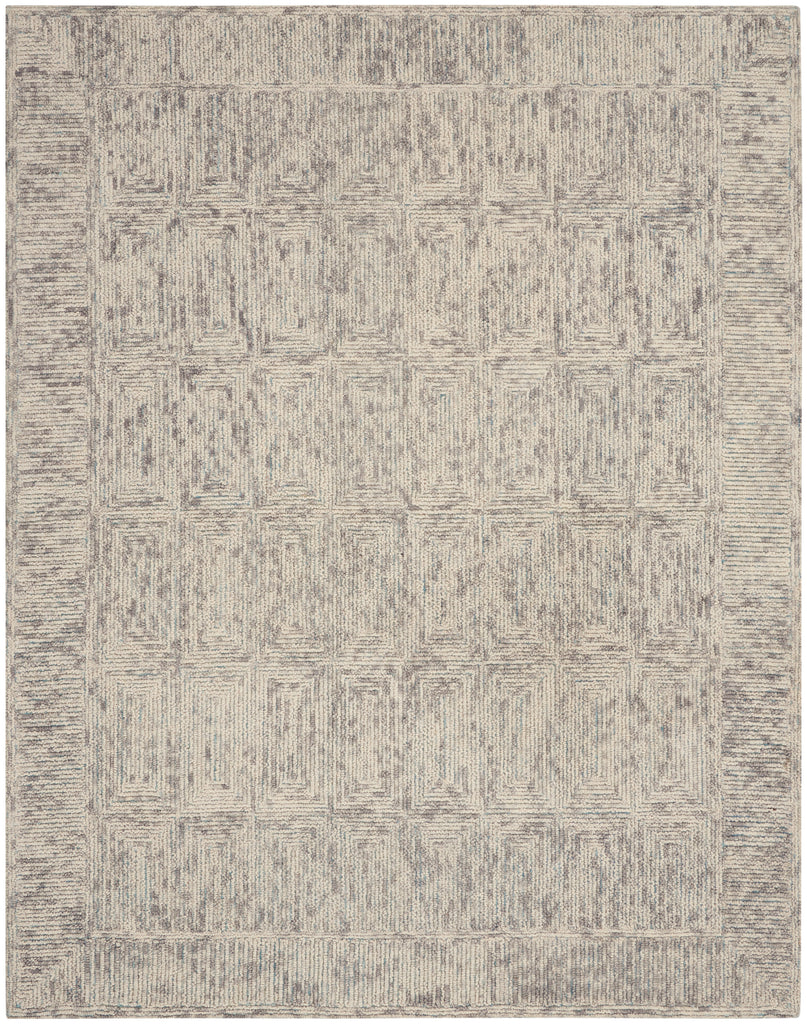 nourison colorado clr04 ivory grey teal rug