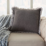 nourison life styles e0450 charcoal pillow