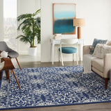 nourison jubilant jub06 navy ivory rug