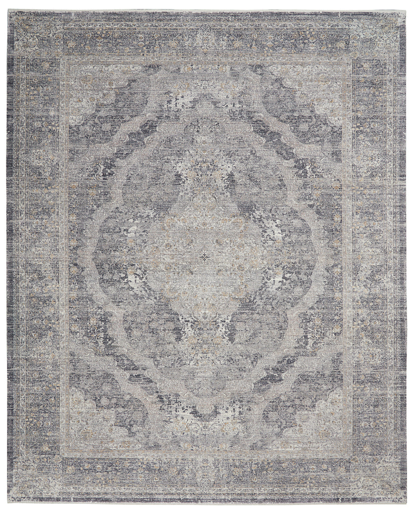 nourison starry nights stn05 charcoal cream rug