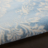 nourison elation etn03 ivory blue rug