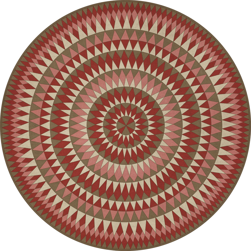 Spicher and Company American Folk Art Museum BULLS EYE Blaze Within Blaze Vinyl Mat