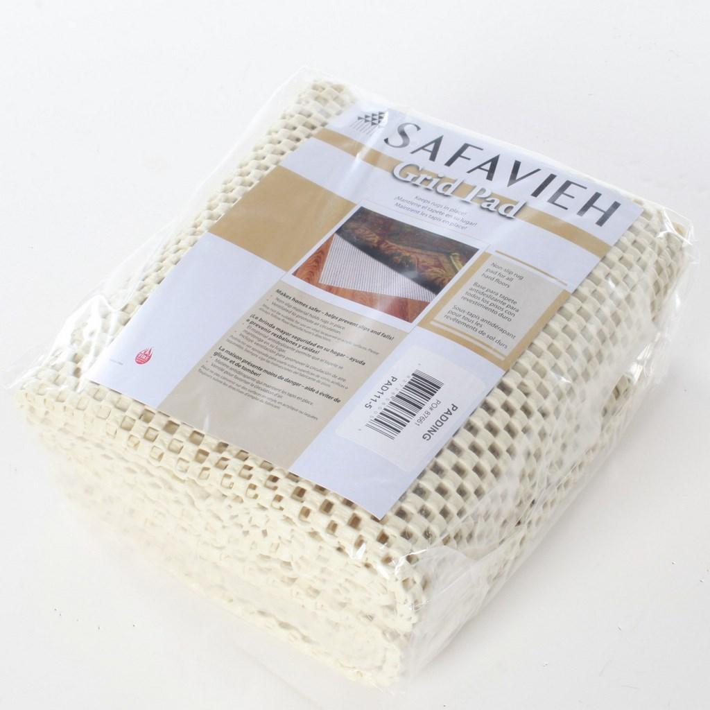 safavieh grid non slip pad111 white pad