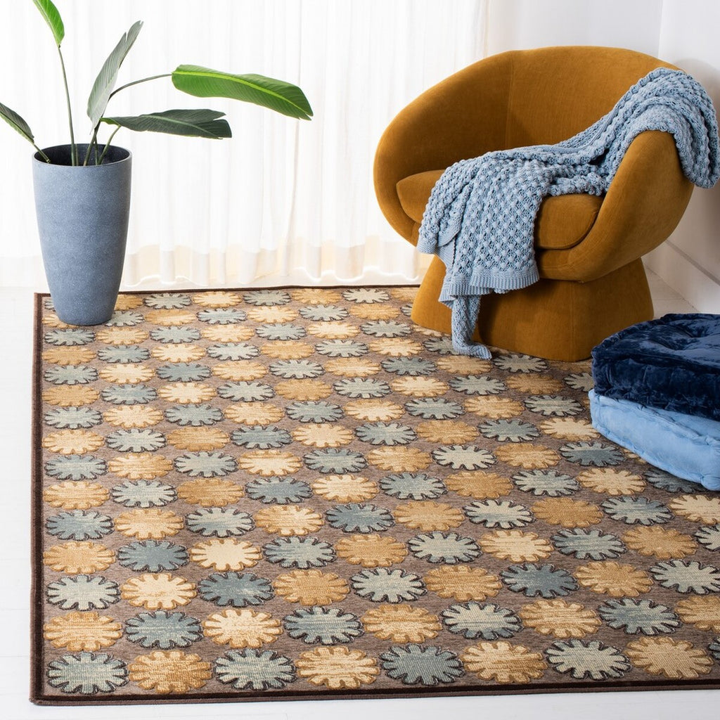 safavieh clearance paradise par301 1330 dark brown rug