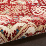 nourison karisma kar02 brick ivory rug