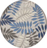 nourison aloha alh18 grey blue rug