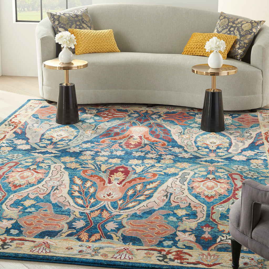 nourison parisa psa06 denim multi rug