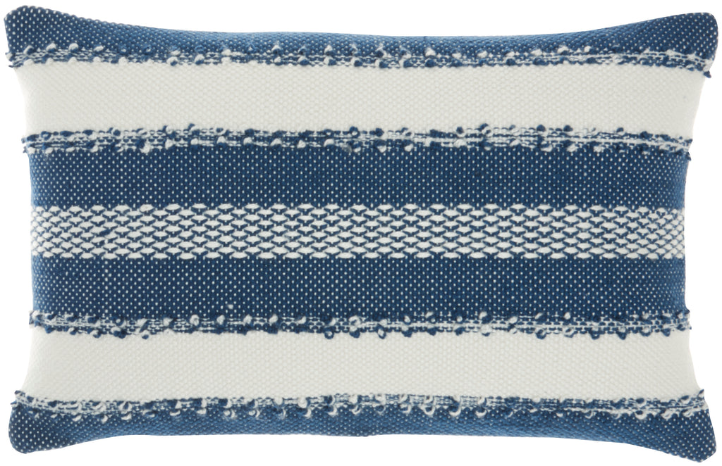 nourison outdoor vj088 navy pillow