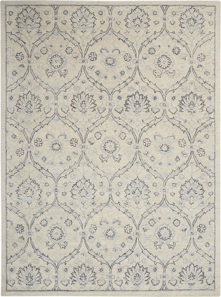 Nourison Clearance Jazmine JAZ03 Ivory/Blue Rug