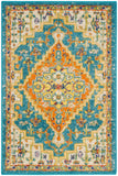 nourison allur alr01 turquoise ivory rug