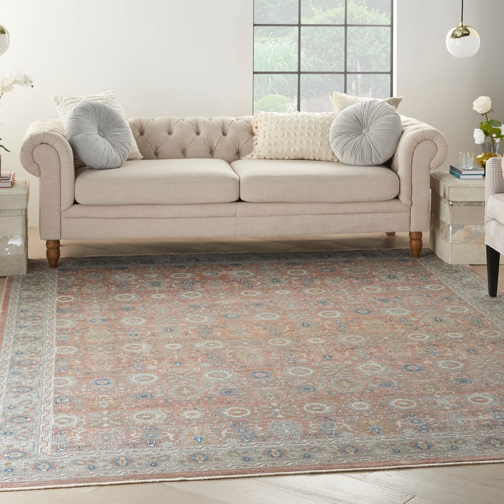 nourison starry nights stn12 blush rug