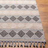 surya palermo plr 2305 light grey rug