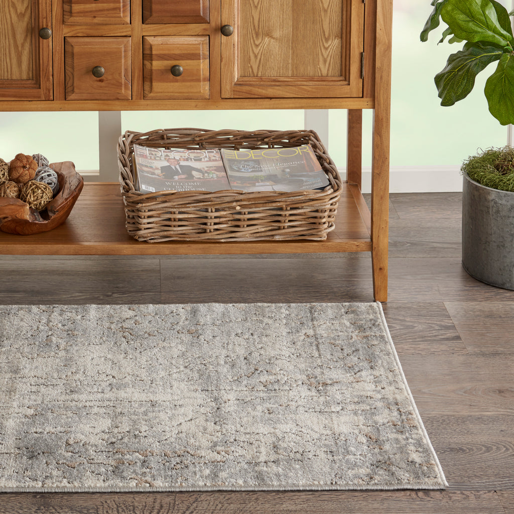 nourison quarry qua03 beige grey rug