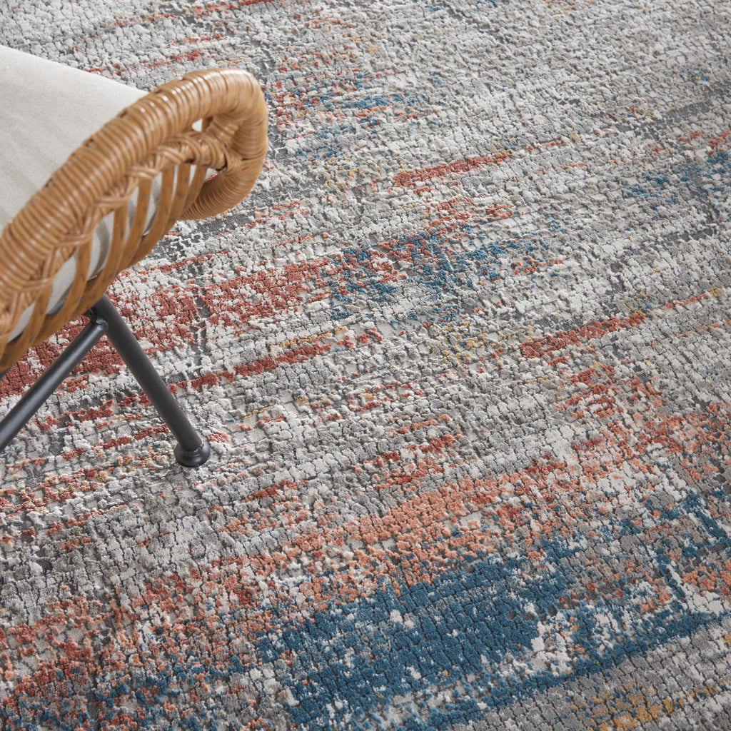 nourison rustic textures rus11 multicolor rug