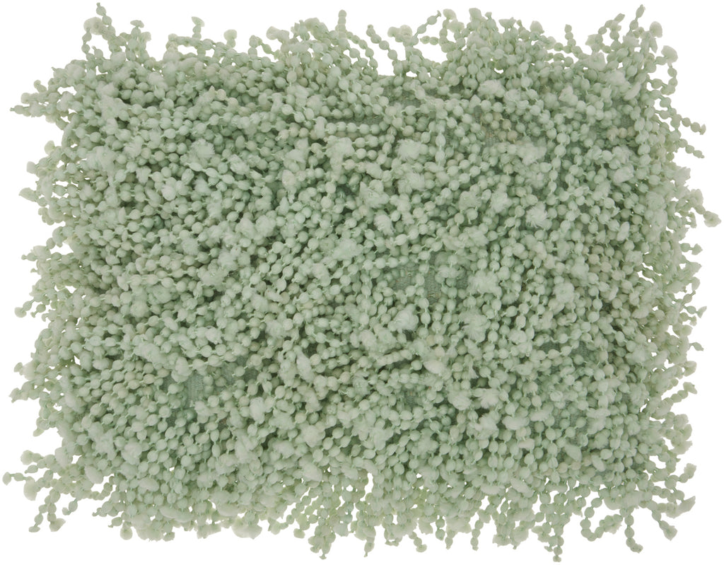 nourison shag dc105 seafoam pillow