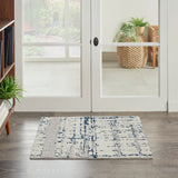 nourison twilight twi10 ivory navy rug