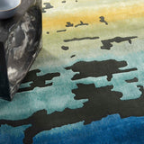 Nourison Prismatic PRS23 Black/Multi Rug