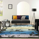 Nourison Prismatic PRS23 Black/Multi Rug