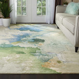 Nourison Prismatic PRS16 Seafoam Rug