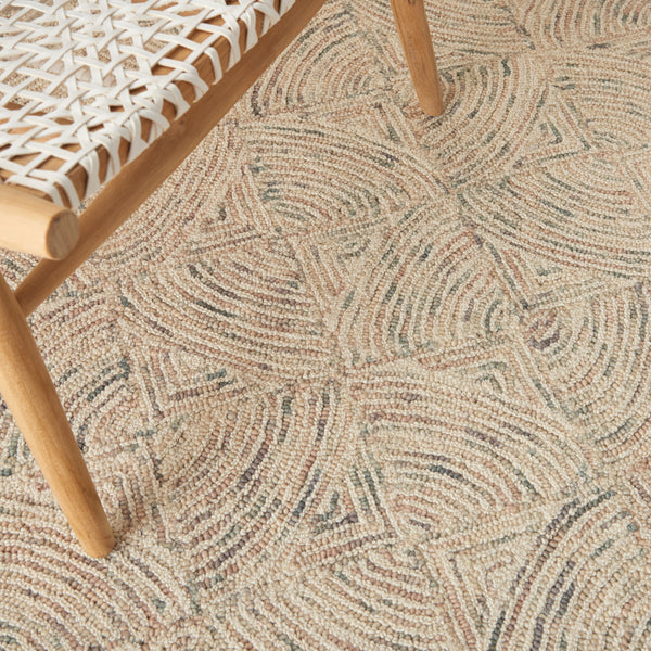 nourison interlock itl05 ivory multi rug