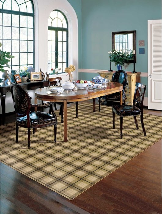 Rugs Done Right Custom Grand Tartan PT48 Beige Rug