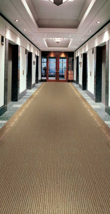 Rugs Done Right Custom Grand Velvet PT98 Aqua Brown Rug