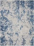 nourison rustic textures rus16 grey blue rug