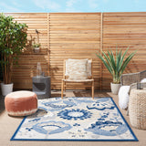 nourison aloha alh25 blue grey rug
