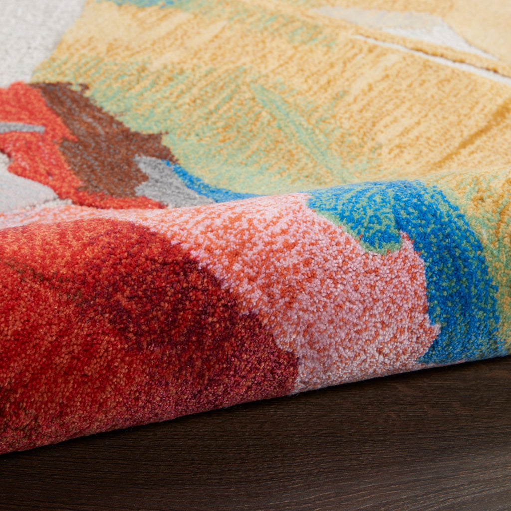 nourison symmetry smm11 multicolor rug