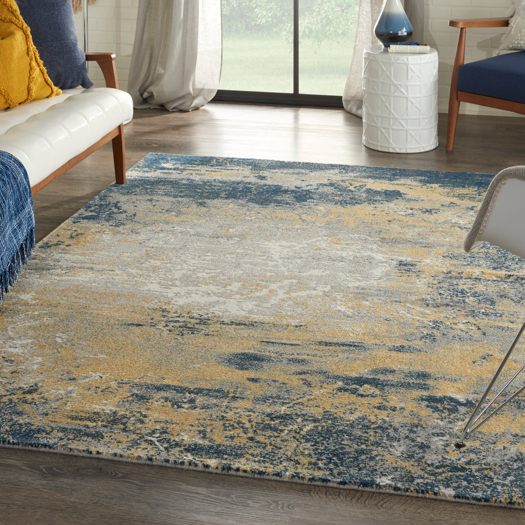 nourison twilight twi22 navy gold rug