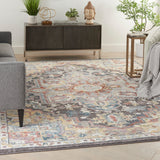 nourison soraya sor04 charcoal multi rug