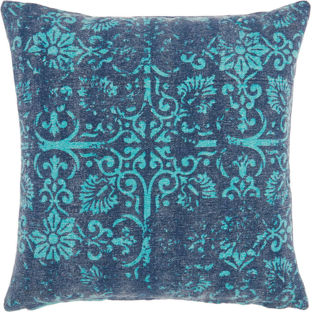 nourison life styles gt657 teal pillow