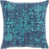 nourison life styles gt657 teal pillow