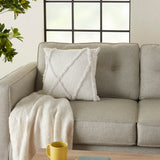 nourison life styles sh018 white pillow