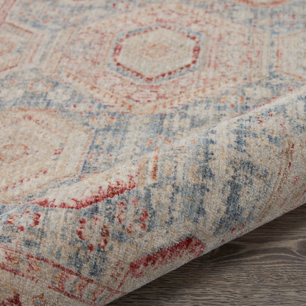 nourison homestead hms01 light blue multi rug
