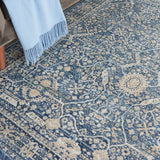 nourison lustrous weave luw03 blue rug