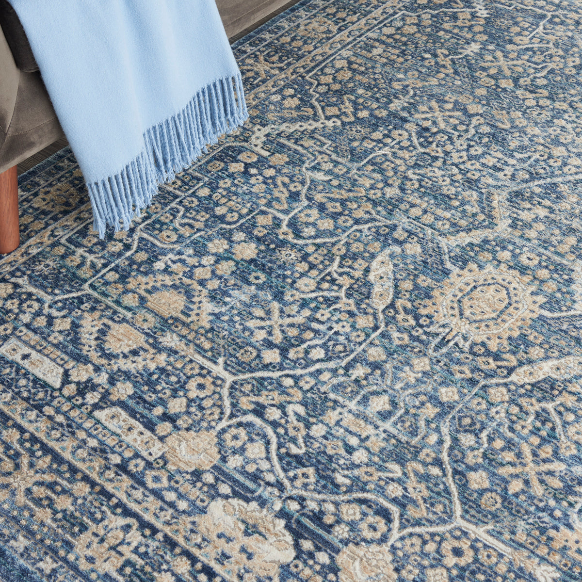 nourison lustrous weave luw03 blue rug