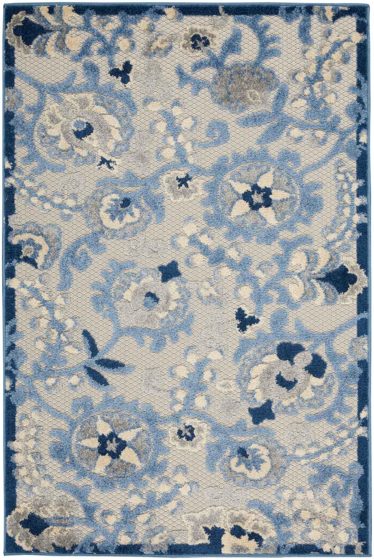 nourison aloha alh17 blue grey rug