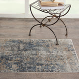 nourison quarry qua02 blue beige rug