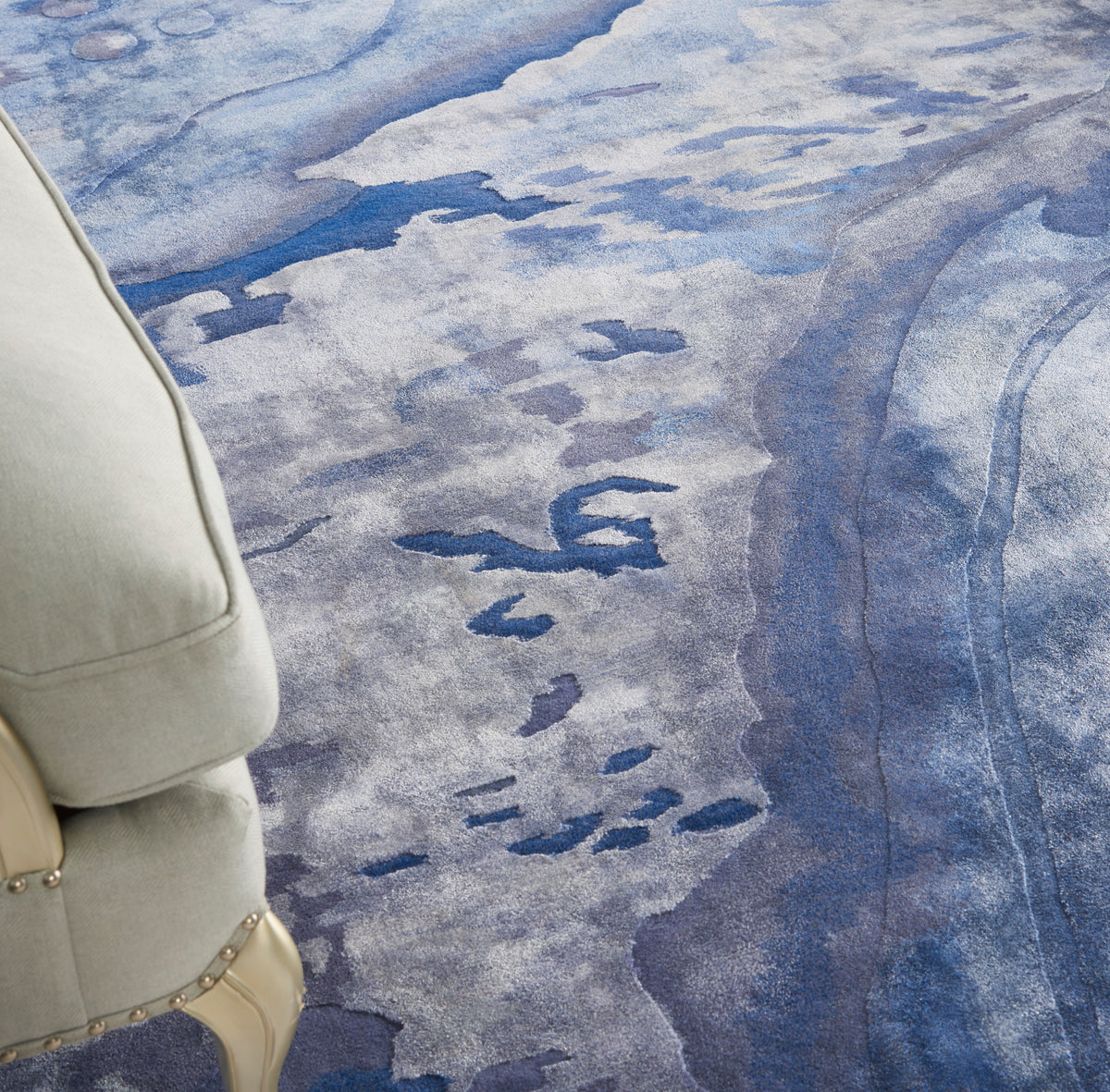 nourison prismatic prs05 blue rug
