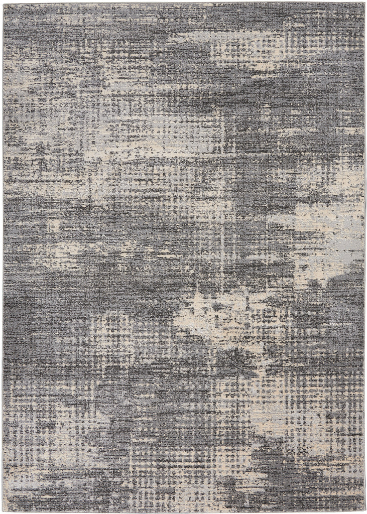 nourison rush ck953 grey beige rug